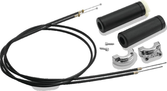S&S Cycle Universal 1in Handlebars 2-Cable Throttle Assembly Cable - 48in - 19-0229