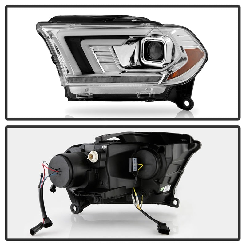 Spyder Dodge Durango 11-13 Halogen Model Only Projector Headlights - Chrome PRO-YD-DDU11SI-C SPYDER