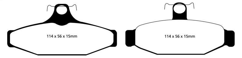 EBC YellowStuff Rear Brake Pads - DP41165R EBC