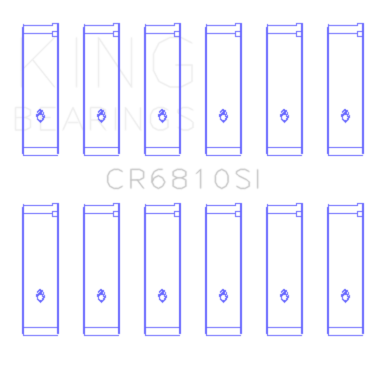 King Engine Bearings Chrysler 215 (Size +0.75mm) Connecting Rod Bearing Set