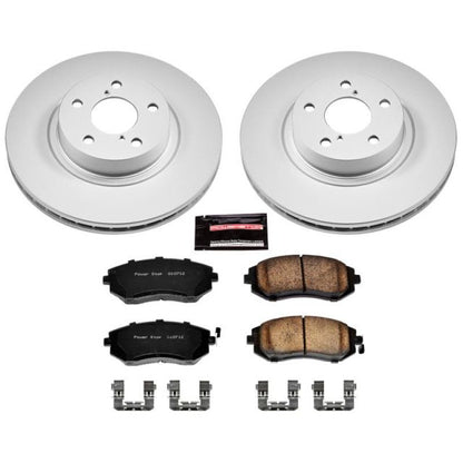 Power Stop 05-06 Saab 9-2X Front Z17 Evolution Geomet Coated Brake Kit PowerStop