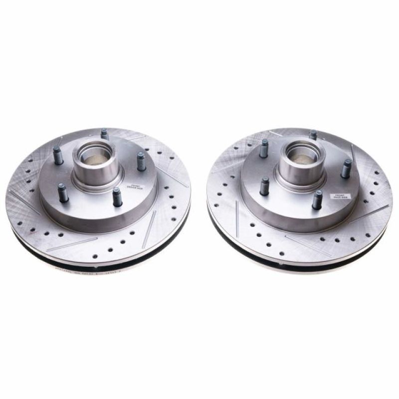 Power Stop 94-99 Dodge Ram 1500 Front Evolution Drilled & Slotted Rotors - Pair PowerStop