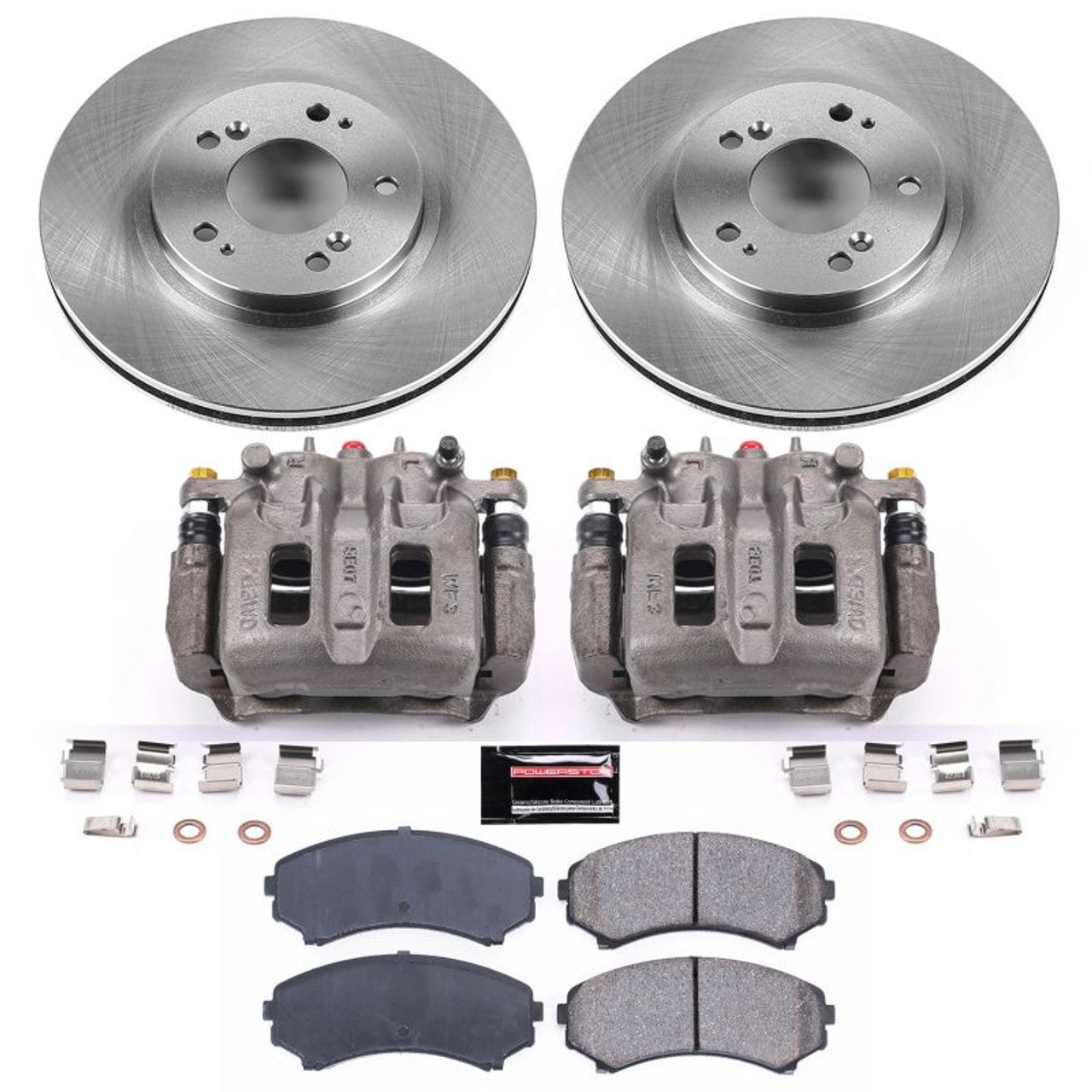 Power Stop 04-11 Mitsubishi Endeavor Front & Rear Z17 Evolution Geomet Coated Brake Kit