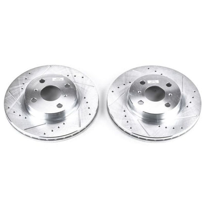 Power Stop 98-02 Chevrolet Prizm Front Evolution Drilled & Slotted Rotors - Pair PowerStop