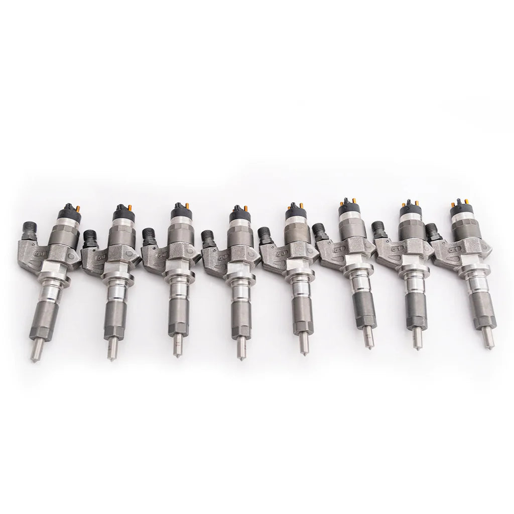 Dynomite Diesel DDPLB7-100 60 percent over remanufactured injector set for 2001-2004 Chevy Silverado and GMC Sierra 2500HD and 3500 6.6L Duramax LB7 trucks