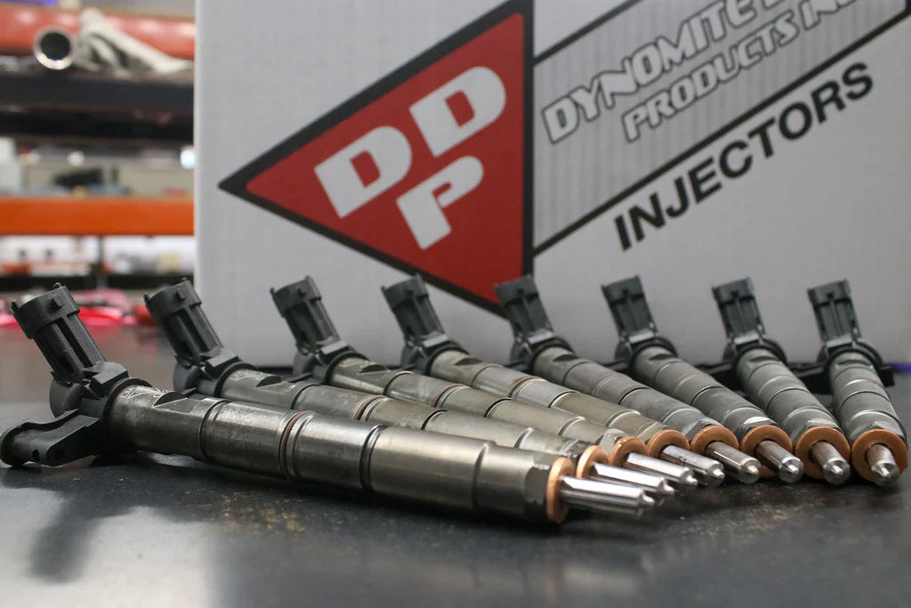 Dynomite Diesel DDPLML-100 45 percent over remanufactured injector set for 2011-2016 Chevrolet Silverado and GMC Sierra 2500HD and 3500HD 6.6L Duramax LML trucks