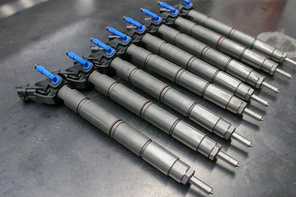 Dynomite Diesel NFD6715-100 45 percent over new injector set for 2015-2019 Ford F-250 F-350 F-450 and F-550 6.7L Power Stroke trucks