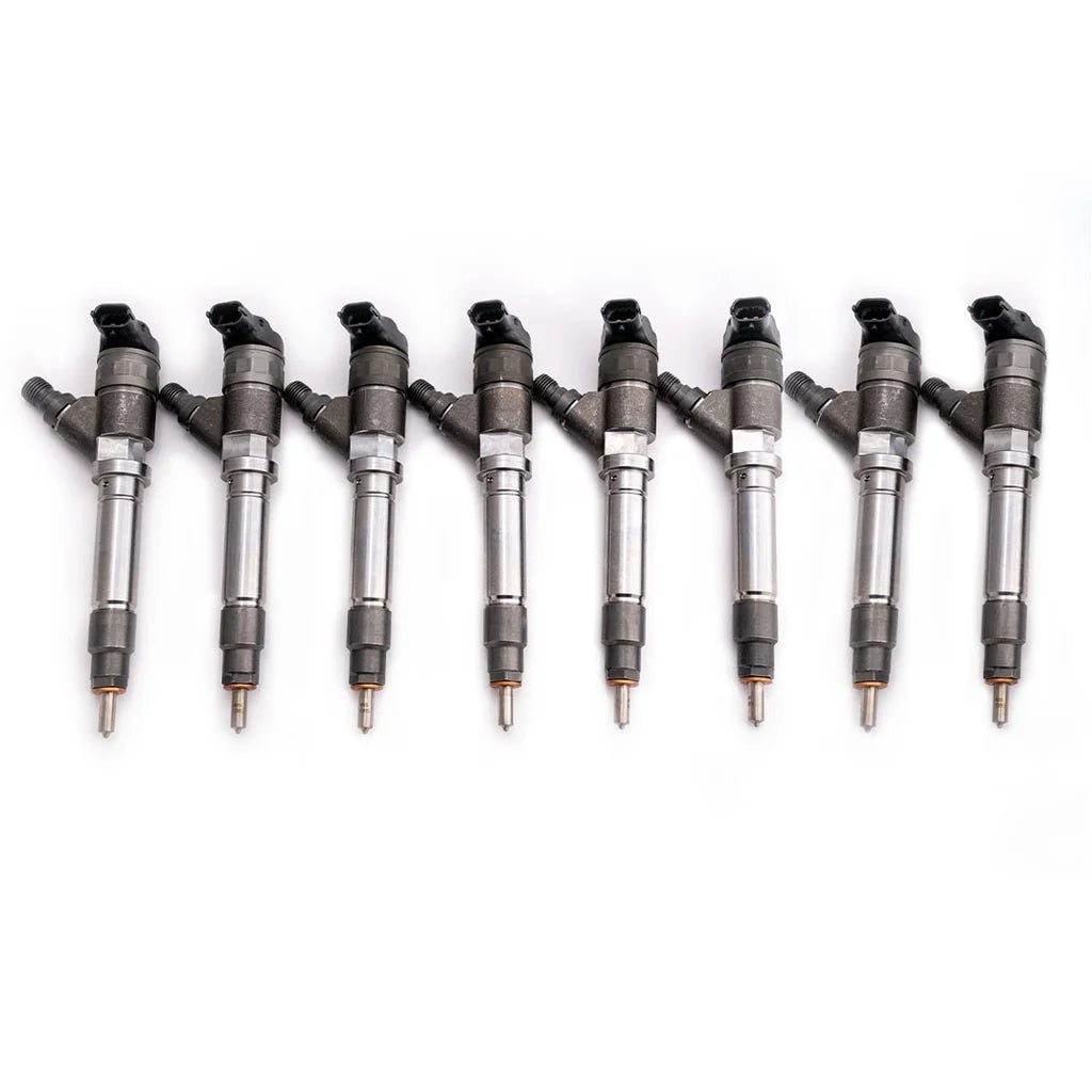Dynomite Diesel DDPNLLY-100 45 percent over new injector set for 2004.5-2005 Chevy Silverado and GMC Sierra 2500HD and 3500 6.6L Duramax LLY trucks