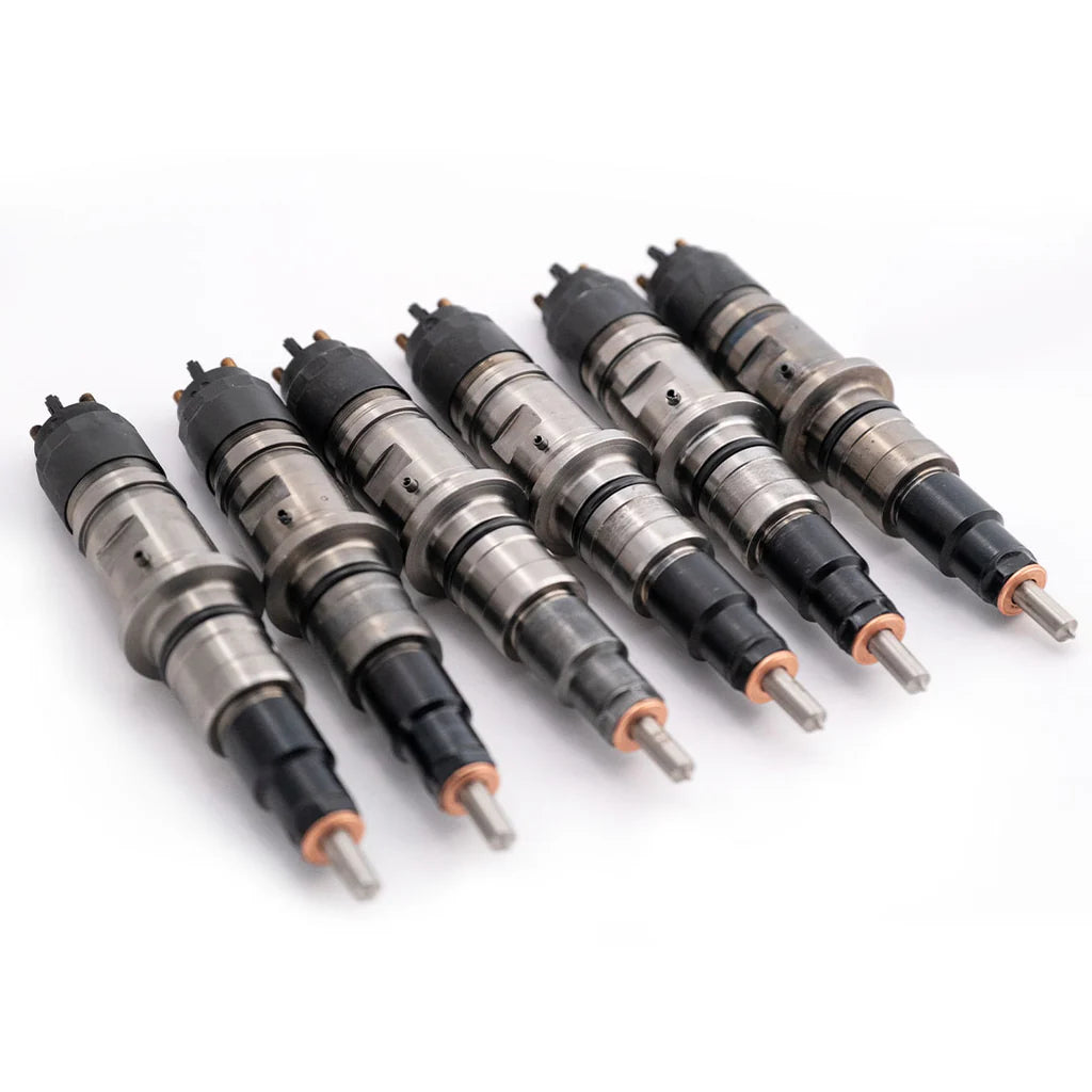 Dynomite Diesel DDP67-200 60 percent over remanufactured injector set for 2007.5-2018 Dodge Ram and Ram 2500 and 3500 6.7L Cummins trucks