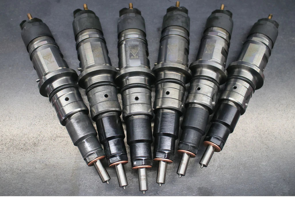 Dynomite Diesel DDP67-200 60 percent over remanufactured injector set for 2007.5-2018 Dodge Ram and Ram 2500 and 3500 6.7L Cummins trucks