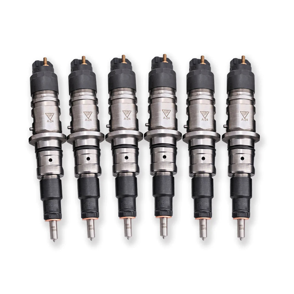 Dynomite Diesel DDP67-200 60 percent over remanufactured injector set for 2007.5-2018 Dodge Ram and Ram 2500 and 3500 6.7L Cummins trucks