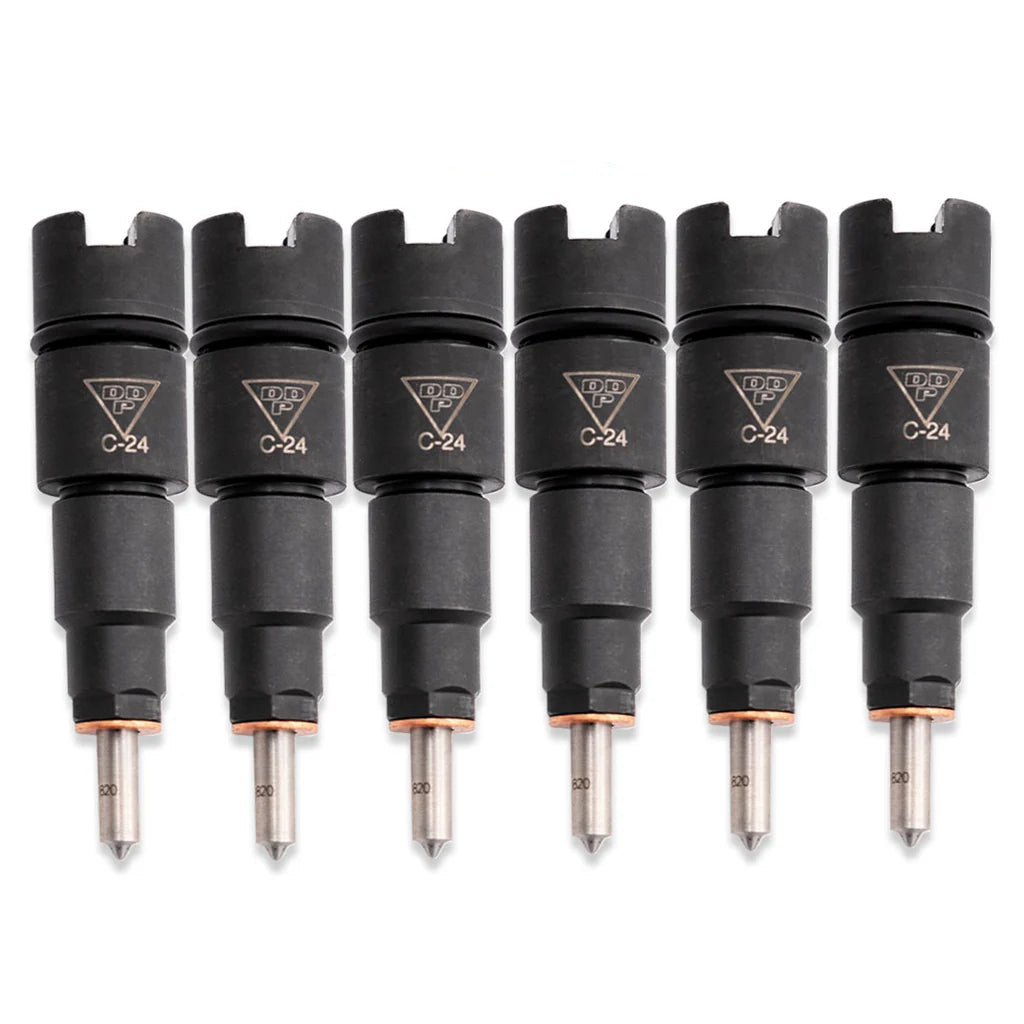 Dynomite Diesel DDPISB-125 125HP injector set for 1998.5-2002 Dodge Ram 2500 and 3500 5.9L 24-valve Cummins trucks
