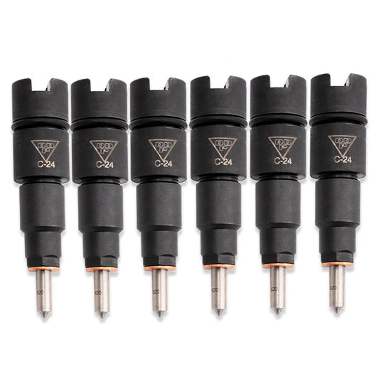 Dynomite Diesel DDPISB-125 125HP injector set for 1998.5-2002 Dodge Ram 2500 and 3500 5.9L 24-valve Cummins trucks
