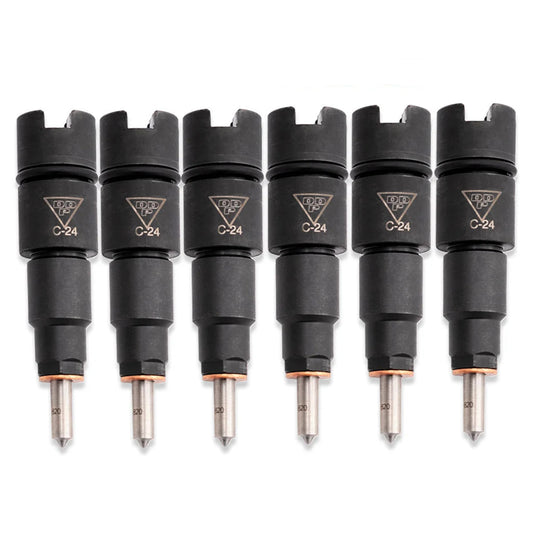 Dynomite Diesel DDPISB-200 200HP injector set for 1998.5-2002 Dodge Ram 2500 and 3500 5.9L 24-valve Cummins trucks