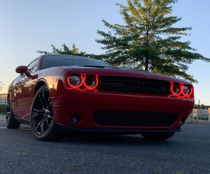 Oracle 15-21 Dodge Challenger Dynamic Surface Mount Headlight Halo Kit - ColorSHIFT - Dynamic ORACLE Lighting