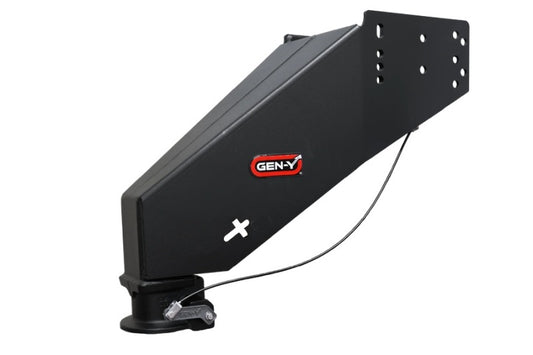 Gen-Y Nomad Static 5th Wheel to Gooseneck - 6.5K TW 30K Tow - Texture Black (1116/1621/1716 Frames)
