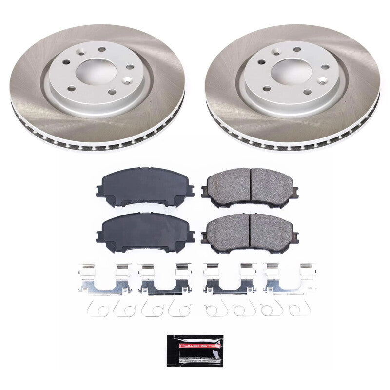 Power Stop 17-22 Nissan Rogue Sport Front Semi-Coated Rotor Kit PowerStop