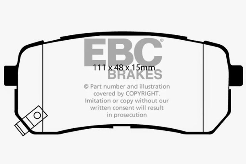 EBC YellowStuff Rear Brake Pads - DP41814R