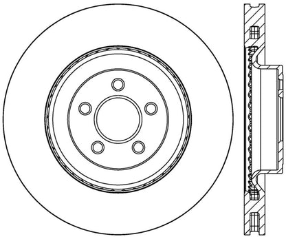 StopTech Cross Drilled Sport Brake Rotor - 2015 Ford Mustang w/ Brembo - Front Left Stoptech