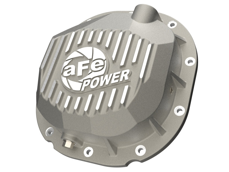 aFe Street Series Rear Differential Cover Raw w/ Machined Fins - 46-71410A