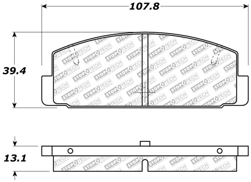 StopTech Street Disc Brake Pads - 305.03320 Stoptech