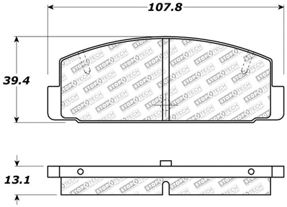 StopTech Street Disc Brake Pads - 305.03320 Stoptech