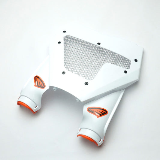 Cycra 2023 and newer KTM SX/SX-F/XC/XC-F Vented Stadium Plate - White - 1CYC-0807-31-VT