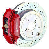 Brembo 66-89 911S/SC/Carrera Rear GT BBK 4 Piston Cast 2pc 309x28 1pc Rotor Drilled-Red