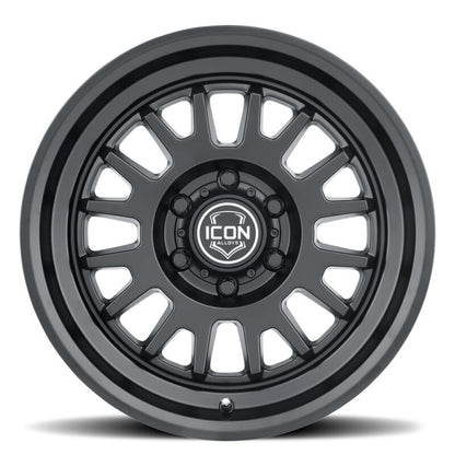 ICON Alloys Anza 17x8.5 5x150 +25mm 5.75" Backspacing Satin Black Wheel - 8217855557SB