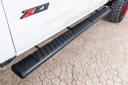 Dee Zee 6-Inch Oval Black Steel Nerf Bars for 1999-2023 Chevrolet, GMC, Dodge, Ford, Ram and Toyota full-size trucks, part DZ 16101