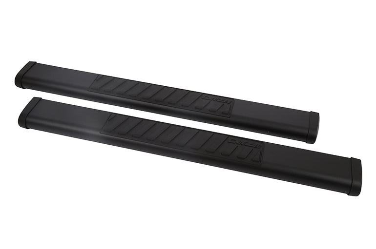 Dee Zee 6-Inch Oval Black Steel Nerf Bars for 1999-2023 Chevrolet, GMC, Dodge, Ford, Ram and Toyota full-size trucks, part DZ 16111