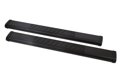 Dee Zee 6-Inch Oval Black Steel Nerf Bars for 1999-2023 Chevrolet, GMC, Dodge, Ford, Ram and Toyota full-size trucks, part DZ 16121