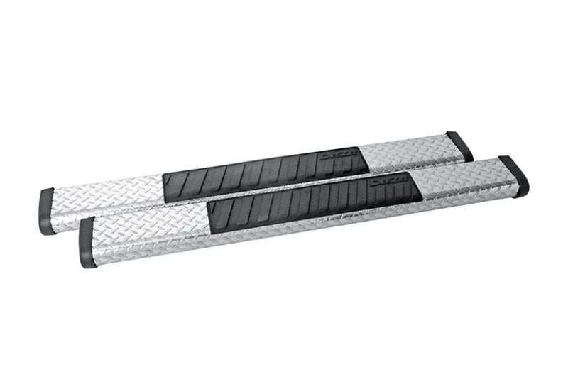 Dee Zee 6-Inch Oval Black-Tread Aluminum Nerf Bars, part DZ 16402