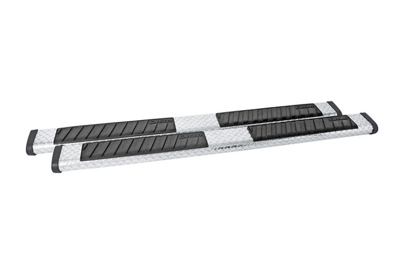 Dee Zee 6-Inch Oval Black-Tread Aluminum Nerf Bars, part DZ 16412