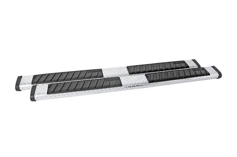 Dee Zee 6-Inch Oval Black-Tread Aluminum Nerf Bars, part DZ 16422