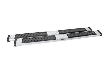 Dee Zee 6-Inch Oval Black-Tread Aluminum Nerf Bars, part DZ 16422