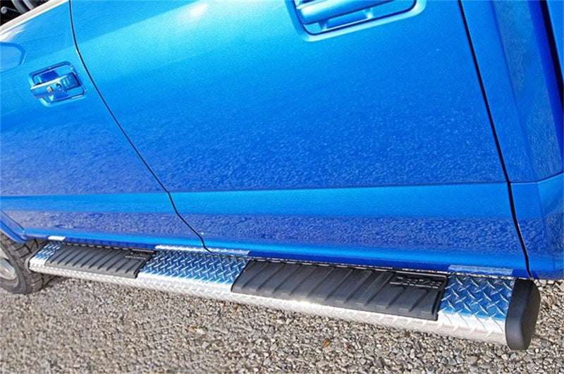Dee Zee 6-Inch Oval Black-Tread Aluminum Nerf Bars, part DZ 16422