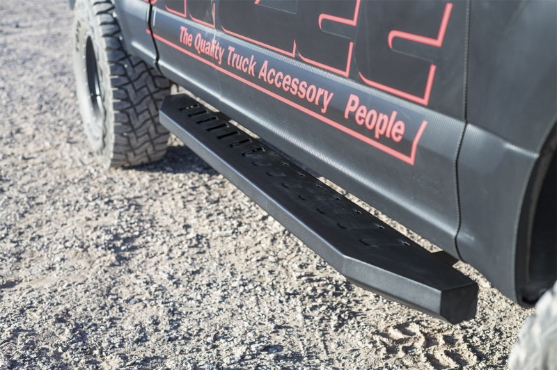 Dee Zee Louvered Steel Running Boards for Chevrolet, GMC, Dodge and Ford full-size trucks, part DZ 16511