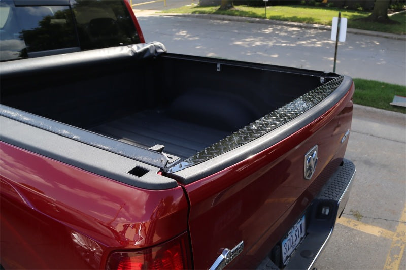 Dee Zee Black-Tread Aluminum Tailgate Cap for 2009-2023 Dodge Ram / Ram trucks, part DZ 2145B