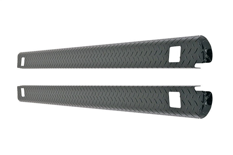 Dee Zee Black-Tread Aluminum Wrap-Around Bed Caps with Stake-Pocket Openings for 2002-2009 Dodge Ram, part DZ 31983B