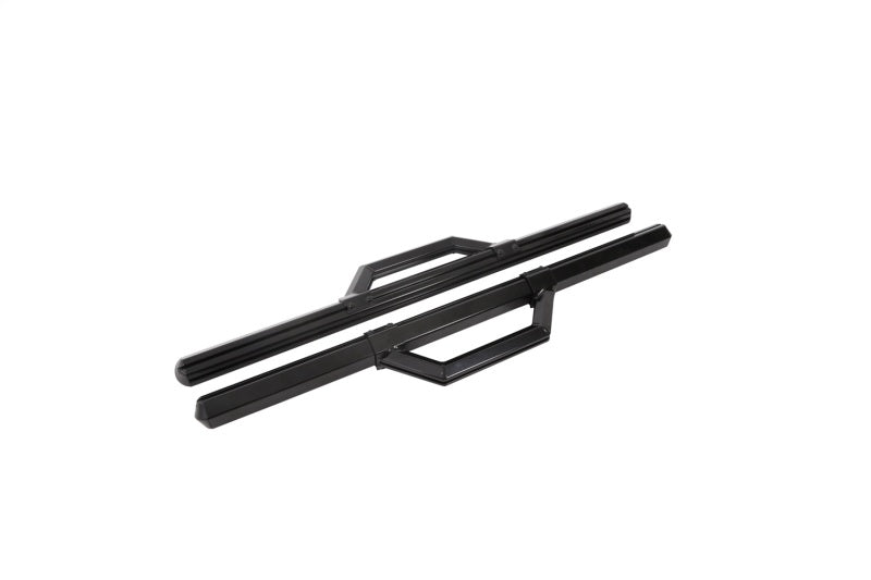 Dee Zee Hex Series Gloss Black Aluminum Side Steps for 1999-2023 Chevrolet, GMC, Dodge and Ford full-size trucks, part DZ 66301B