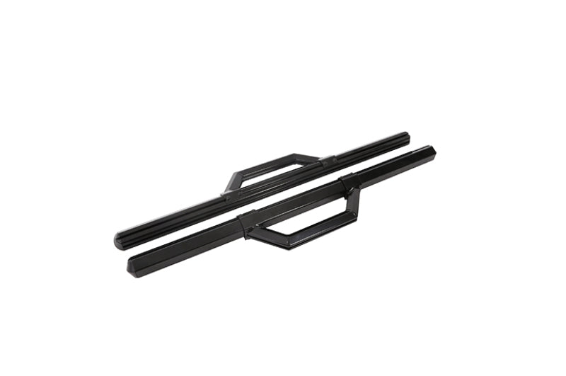Dee Zee Hex Series Textured Black Aluminum Side Steps for 1999-2023 Chevrolet, GMC, Dodge and Ford full-size trucks, part DZ 66301TB