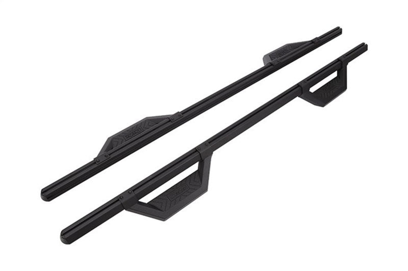Dee Zee Hex Series Textured Black Aluminum Side Steps for 1999-2023 Chevrolet, GMC, Dodge and Ford full-size trucks, part DZ 66311CTB