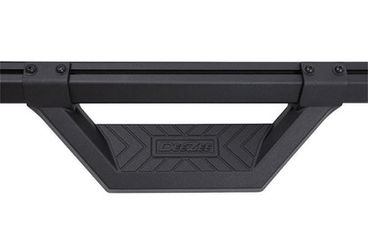 Dee Zee Hex Series Textured Black Aluminum Side Steps for 1999-2023 Chevrolet, GMC, Dodge and Ford full-size trucks, part DZ 66311CTB