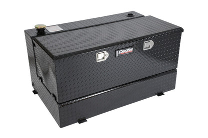 Dee Zee 92-Gallon Black Black-Tread Aluminum Transfer Tank & Tool Box Combo, part DZ 92647B