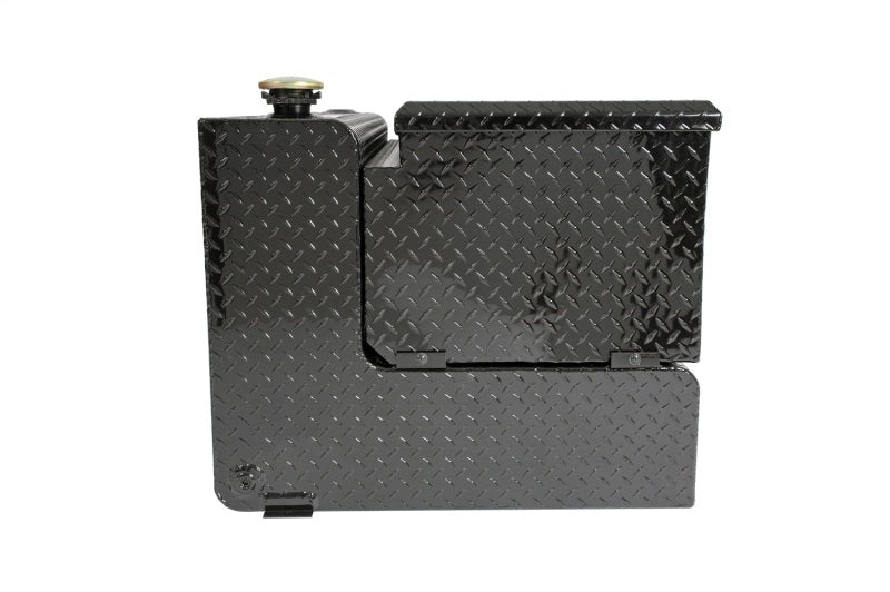 Dee Zee 92-Gallon Black Black-Tread Aluminum Transfer Tank & Tool Box Combo, part DZ 92647B