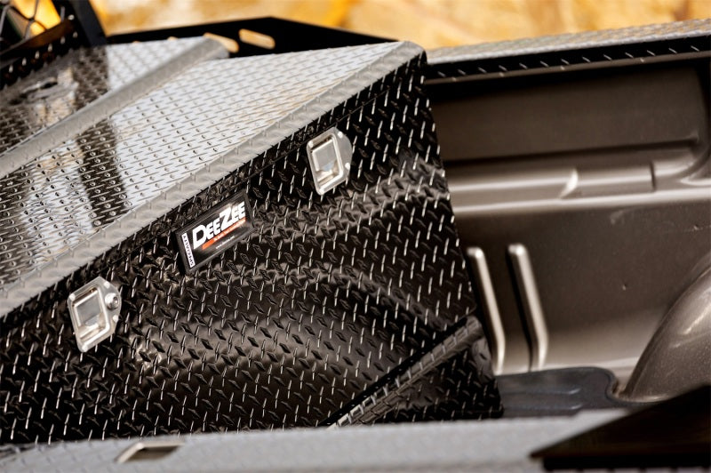 Dee Zee 43-Gallon Black Black-Tread Aluminum Transfer Tank & Tool Box Combo, part DZ 92740B