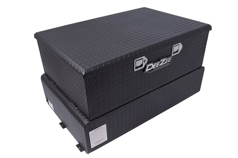Dee Zee 62-Gallon Black Brite-Tread Aluminum Transfer Tank & Tool Box Combo, part DZ 92847TB