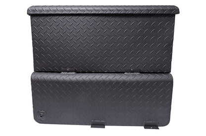 Dee Zee 62-Gallon Black Brite-Tread Aluminum Transfer Tank & Tool Box Combo, part DZ 92847TB