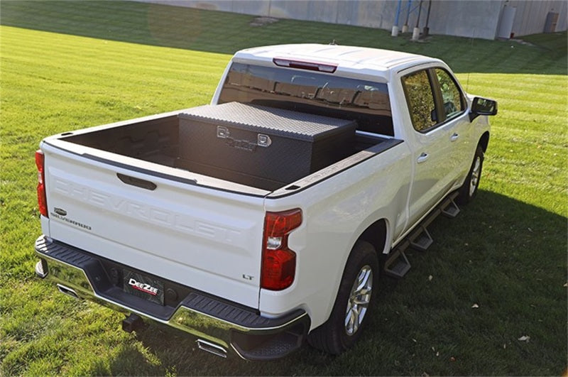 Dee Zee 62-Gallon Black Brite-Tread Aluminum Transfer Tank & Tool Box Combo, part DZ 92847TB